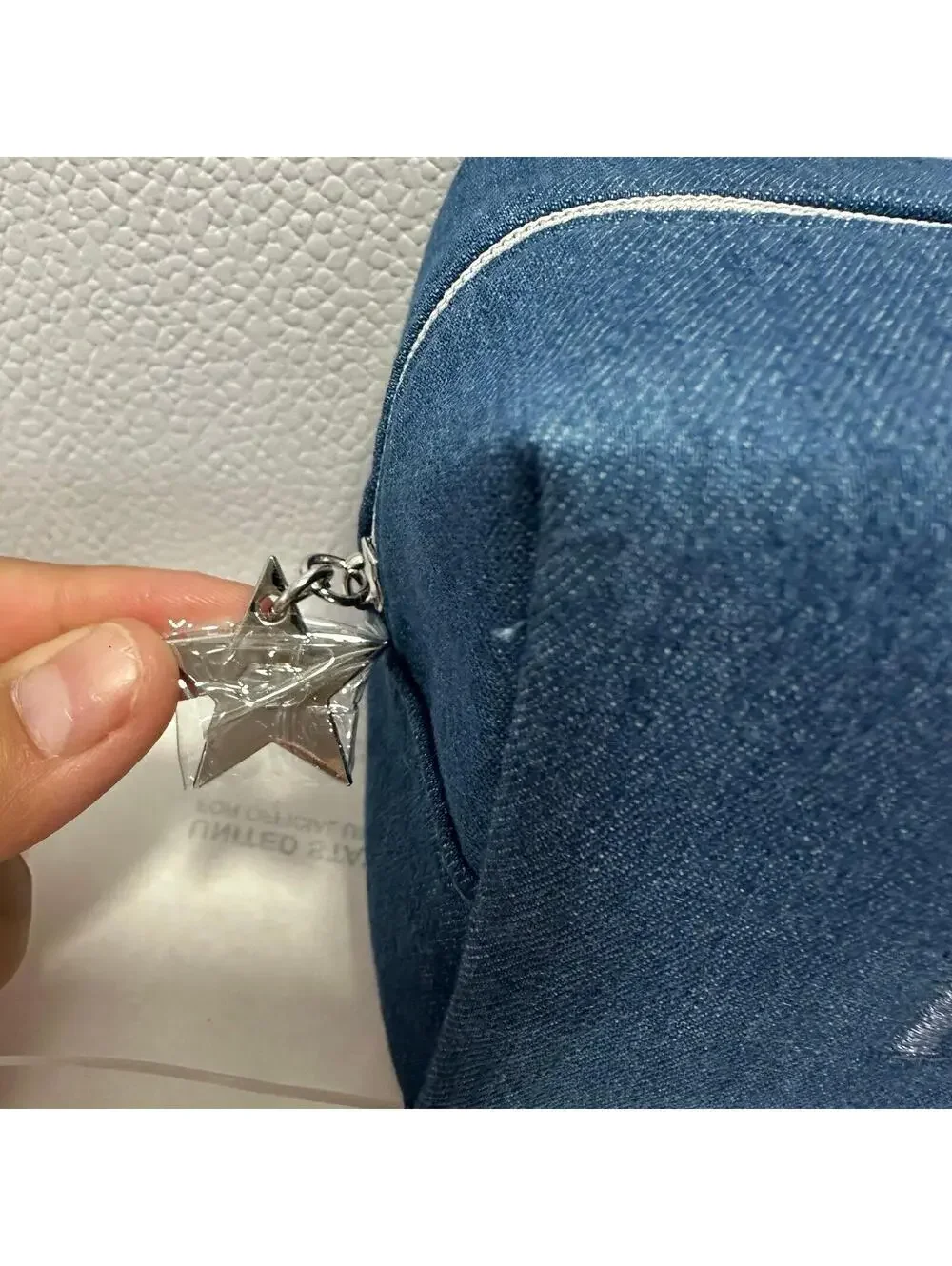 C.D Denim Makeup Bag